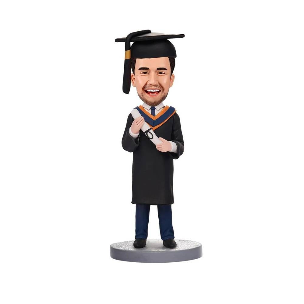 Diy Bobblehead Graduation, Personalized Graduate Bobble Head, Custom Graduation Gifts Based On Your Photos for friends figuri Gift