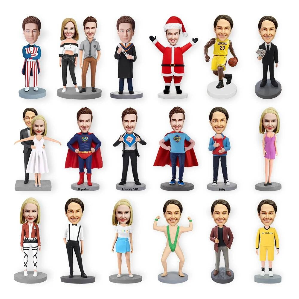 Diy Full Custom Head & Body Figurines Personalized Bobblehead Dolls Handmade Bespoke Gifts Based on Your Photos Gift
