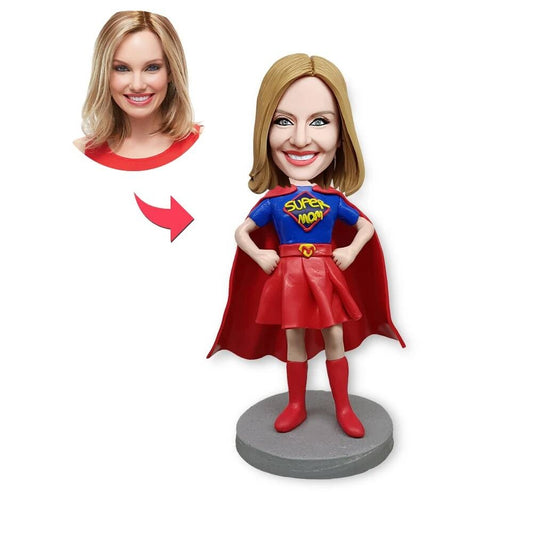 Diy Personalized Superman Bobblehead Women's Gift Unique Mother's Day Customizable Figure Collectible Gift