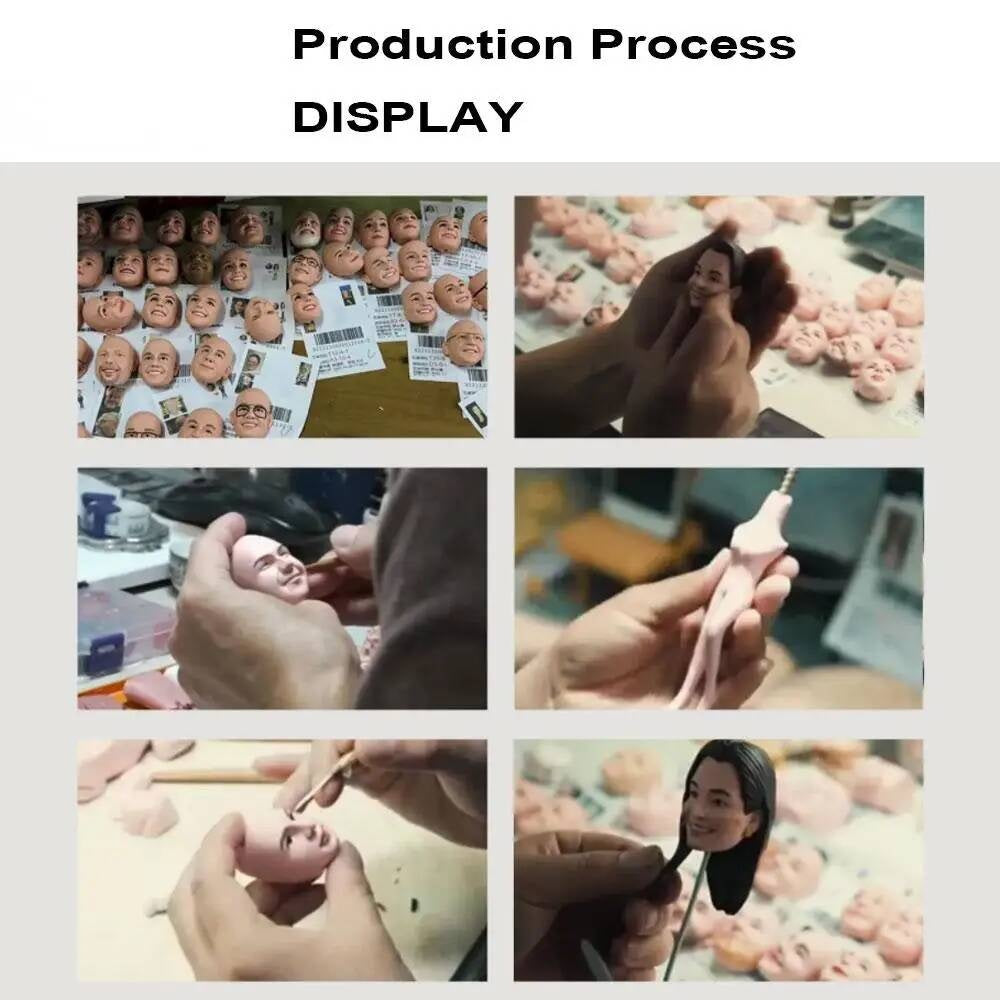 Diy Love Mom Handmade Polymer Clay Dolls Custom Bobblehead Birthday Cake Topper Gift Home Decoration Statue Sculpture Gift