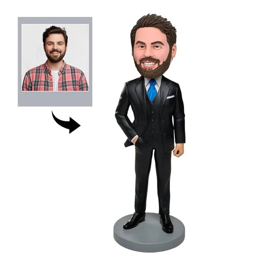 Diy Father's Day Custom Personalized Bobblehead Dad, Handmade Full Body Figurine from Photo – Unique Gift for Dady Gift