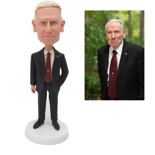 Diy Custom Bobblehead Casual Handmade Personalized Sculpture Gift for Men Boyfriends Husbands Grandchildren Sons Gift
