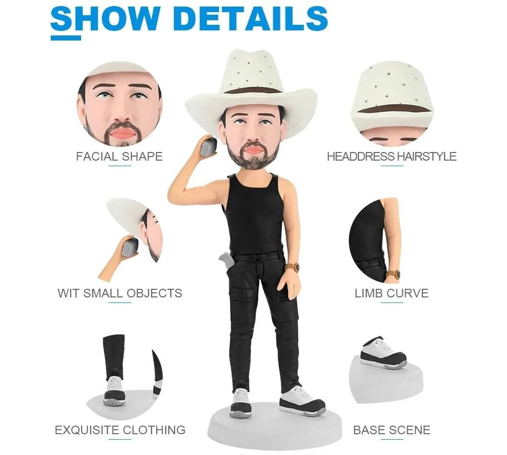Diy 6"-9" Made Dolls, Best bobblehead,Custom Bobbleheads,Make A Custom Bobblehead Based On Your Photos Gift