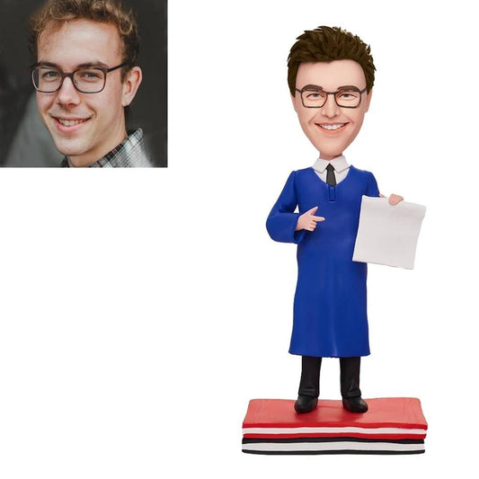 Diy Custom Bobblehead, Graduation Dolls Figurine, Boys Personalized Gifts for Student Graduate 2022 Friend Based on Photos Gift