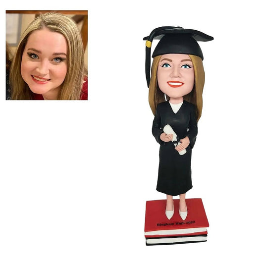 Diy FASHIONBOBBLEHEAD Custom Bobble-Heads,Tailored for Graduation Season Graduates Customized,Figures Handmade Personalized Sculptur Gift