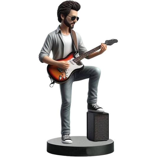 Diy Bobblehead Handcrafted from Your Photo Great Gift for Guitarists Fathers Male Relatives Studio Decor Souvenir Commemorating Live Gift