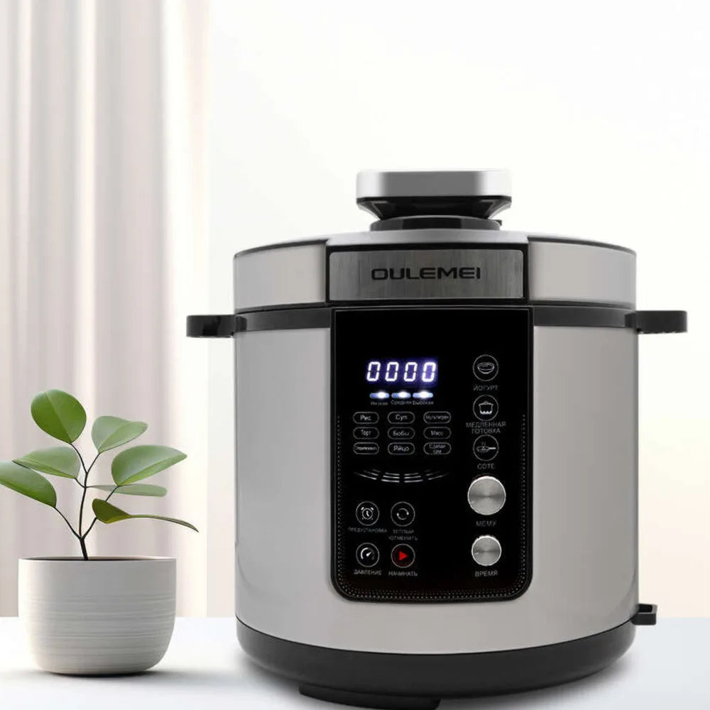 OULEMEI Professional Stainless Steel Aluminum Electric Smart Digital Pressure Rice Cooker Multifunctional Kitchen Use Household