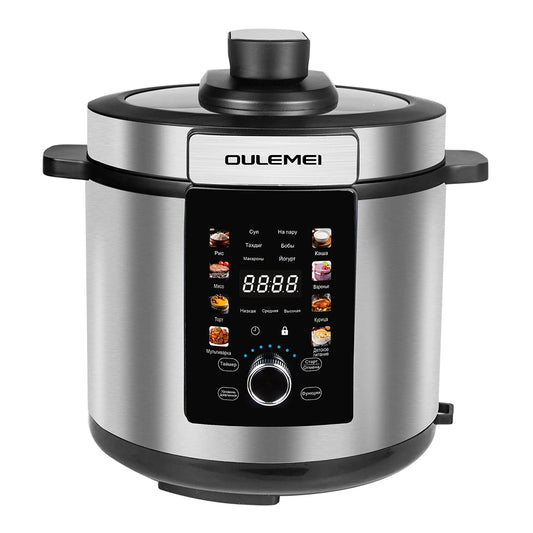 Large Panel Electric Pressure Rice Cooker VAE Design Stainless Steel US Plug Household Function