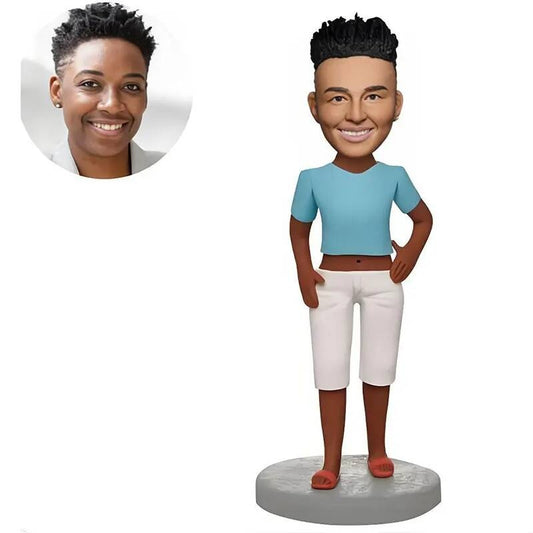 Diy Custom Bobbleheads Figures Personalized from Picture for Adult; Fully Handmade Customized Sculpture Bobble Head Figurine Doll Gift