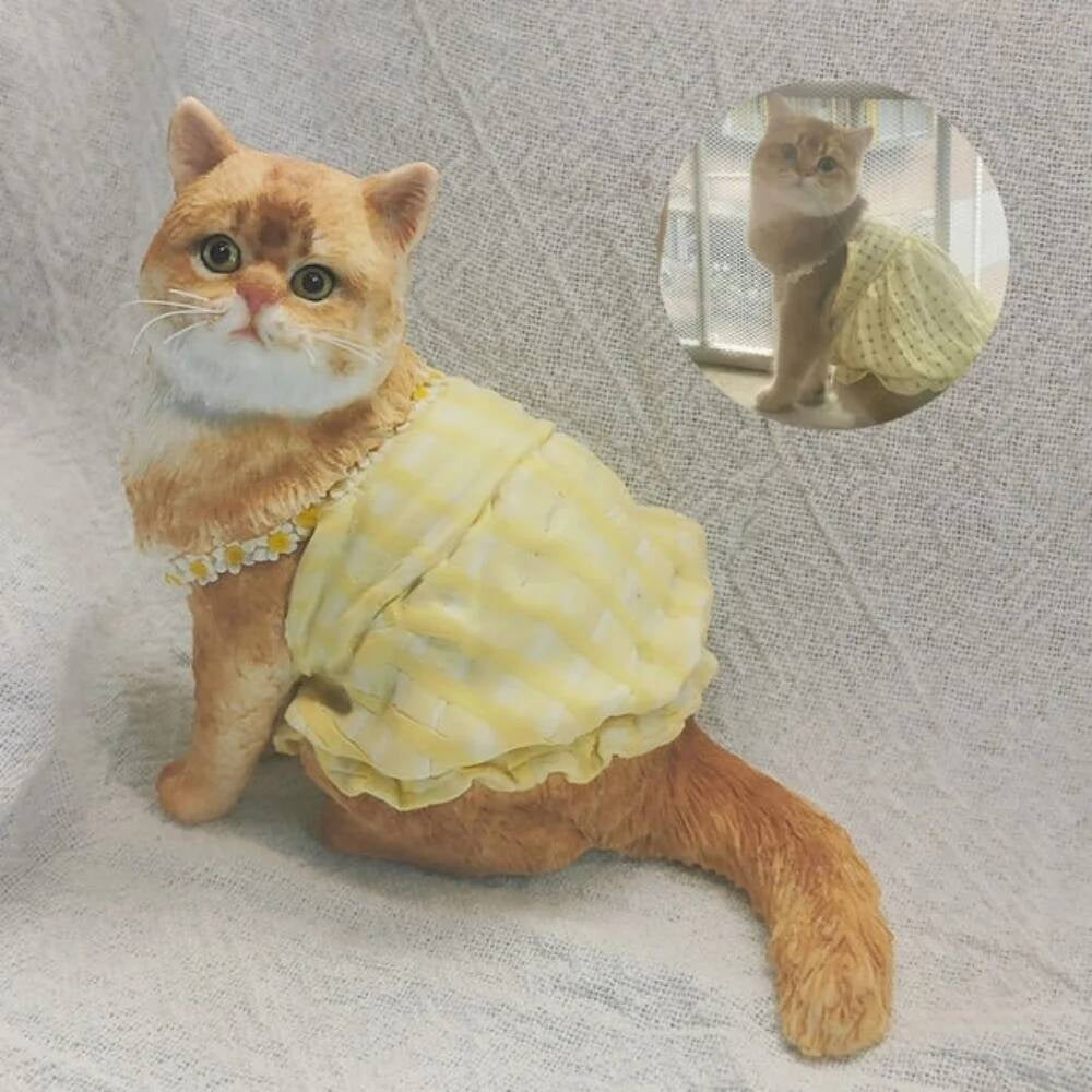 Diy custom Personalized Pet Clay Sculpture based on your photo Gift