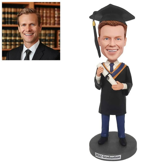 Diy Customized Graduation Bobblehead Dolls Handmade Personalized Gift for Graduates Wearing Uniforms Gift