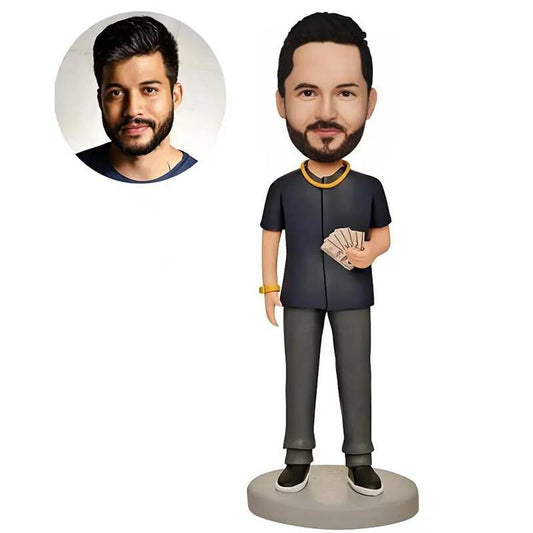 Diy Bobblehead,Personalized Custom Full,Custom Personalized Unique Handmade Bobbleheads Figurine,Based on Your Photo Gift