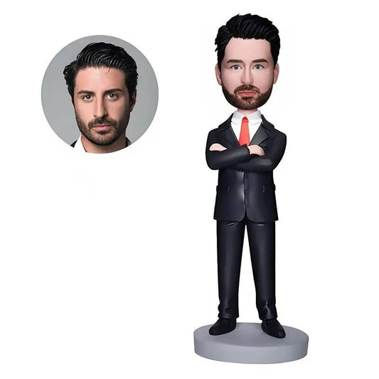 Diy Custom Bobblehead for Man with Suits, Personalized Figures,Birthday Gift Gift