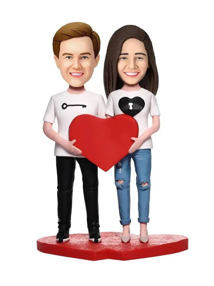 Diy Custom Handmade Bobbleheads Figurine As Father's Mother's Anniversary Day Birthday Best Gifts for Elderly Mom Dad Souvenir Perso Gift