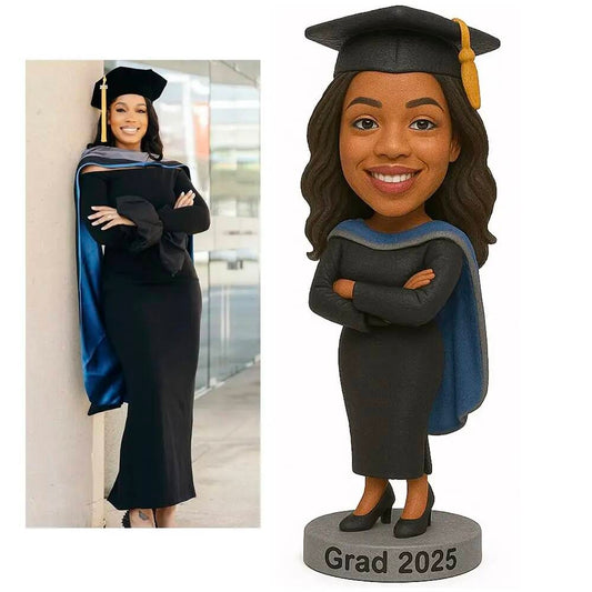 Diy Customizable Bobblehead Mini Action Figurine - Design Personalized Skin Tone Hair Eyes Ideal for Family Business Gifting Gift